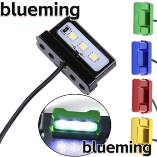 Blueming2 ไฟเบรกท้ายรถจักรยานยนต์ LED 12V อะลูมิเนียมอัลลอย สีขาว