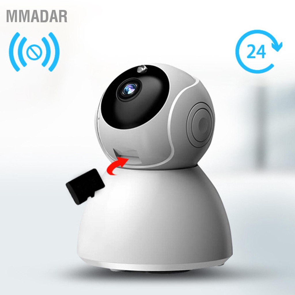 mmadar-กล้องรักษาความปลอดภัยสมาร์ท-1080p-wifi-รีโมทคอนโทรลไร้สายกล้อง-night-vision-กล้องเฝ้าระวังในร่ม-us-plug-64g