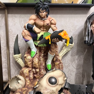 โมเดลฟิกเกอร์ Dragon Ball Z GK Black Hair Broli ขนาด 24 ซม. ของเล่นสําหรับเด็ก