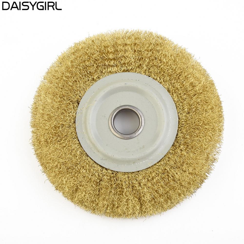 【DAISYG】Copper Wire Wheel Yellow For Adhesion For Bench 5 Inch Metal