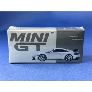 ▪️PORSCHE 911 (992) GT3 GT SILVER METALLIC #390 Scale 1:64 ยี่ห้อ Minigt