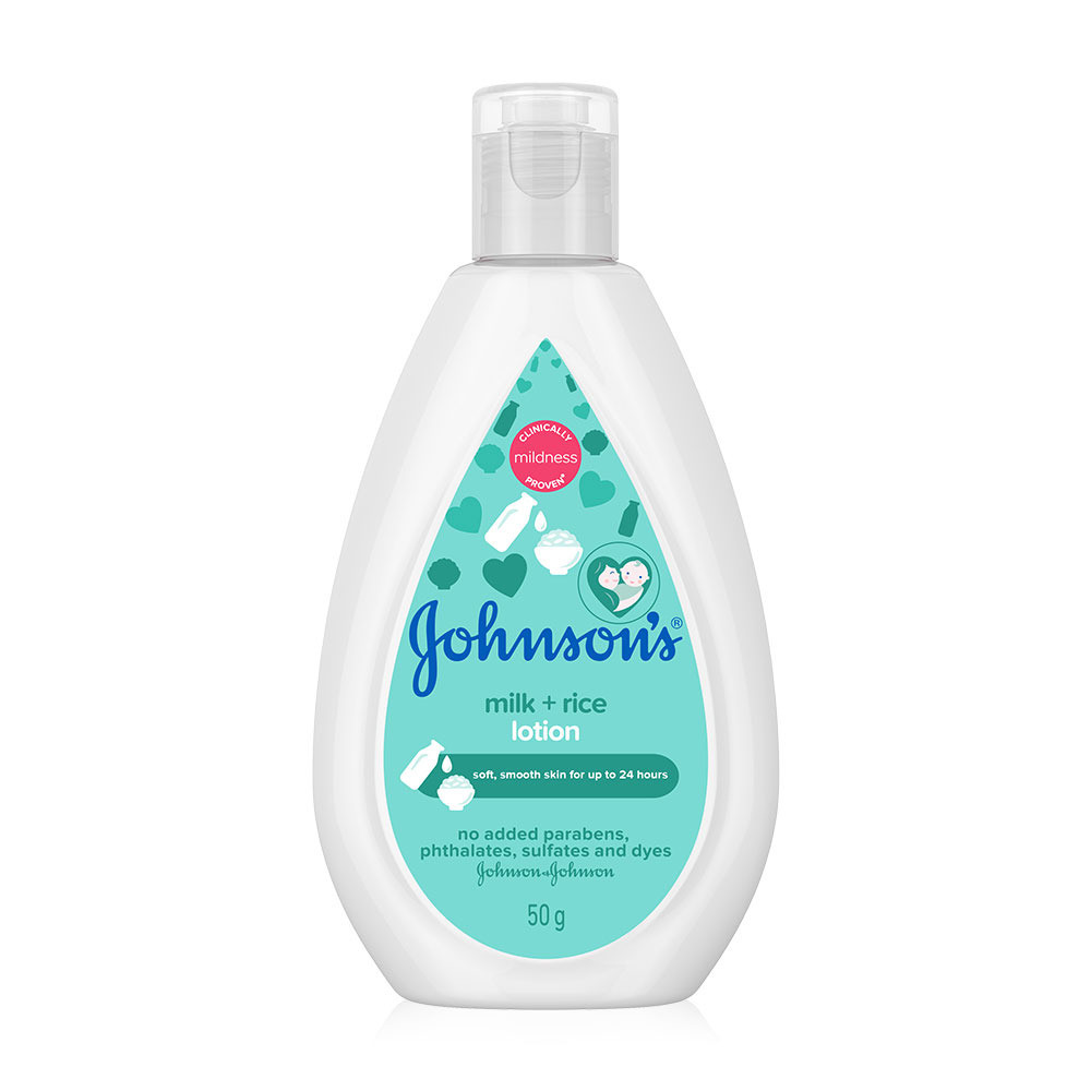 Johnsons Milk + Rice Baby Lotion 50ml จอห์นสัน เบบี้ โลชั่น มิลค์ + ไร ...