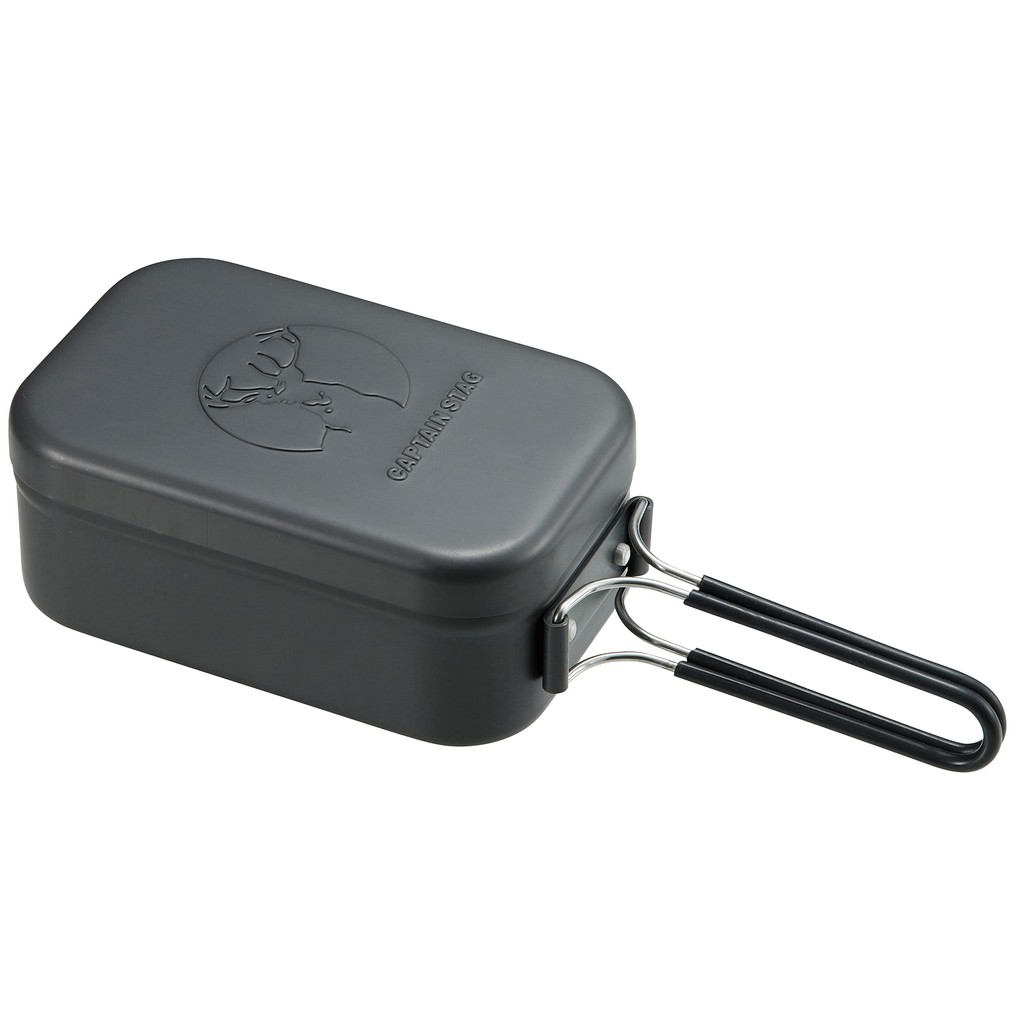 Captain Stag Aluminum Square Cooker with Measuring Marks - 1 Gō Rice ...
