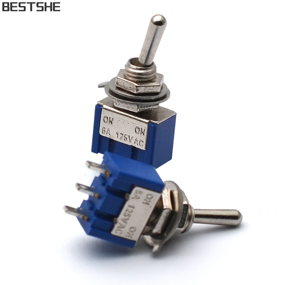 {bestshe} On-on MIni 2 Way 3 Pin กีตาร์ไฟฟ้าสลับสลับอุปกรณ์เสริมทดแทน ...
