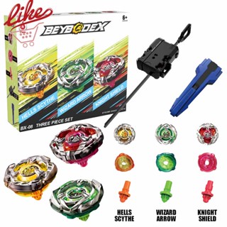 Beyblade X BX-08 ชุดของเล่นลูกข่างเบย์เบลด พร้อมตัวปล่อยไจโรสโคป สามชิ้น สําหรับเด็ก