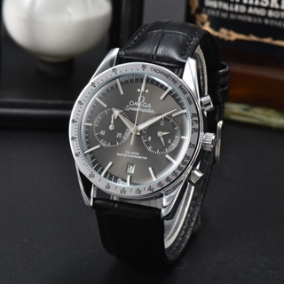 Speedmaster Series นาฬิกาข้อมือ สายหนัง กันน้ํา สไตล์นักธุรกิจ สําหรับผู้ชาย
