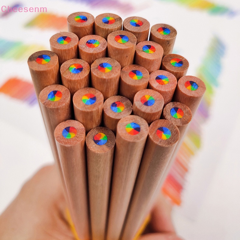 cheesenm-ดินสอสี-ไล่โทนสี-7-สี-สําหรับวาดภาพระบายสี-1-ชิ้น
