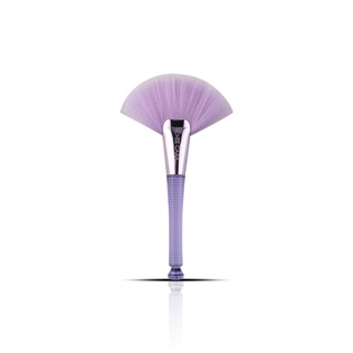 NEE CARA FAN BRUSH (N824) : neecara นีคาร่า แปรงแต่งหน้าด้ามม่วง x 1 ชิ้น abcmall