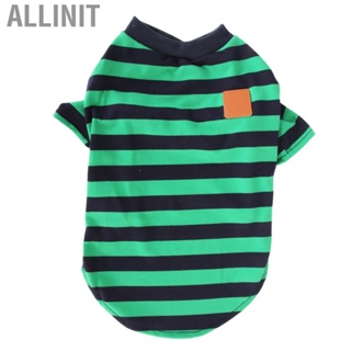 Allinit Striped Dog Shirt  2 Legged Fashionable Pet Clothes for Home Party