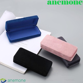 Anemone เคสแว่นตา สีพื้น เรียบง่าย แบบพกพา สไตล์เกาหลี พับได้ สําหรับผู้ชาย