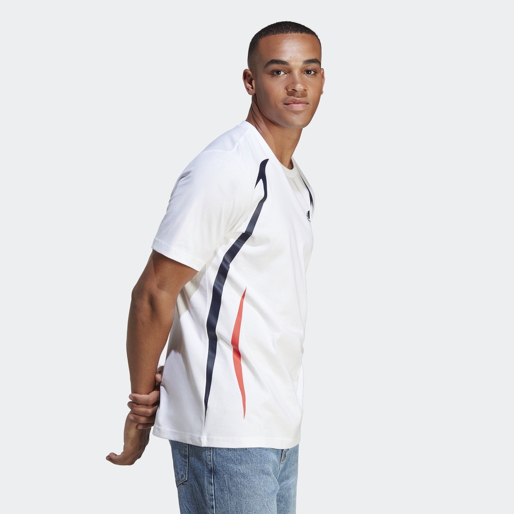 adidas-ไลฟ์สไตล์-เสื้อยืดคัลเลอร์บล็อก-ผู้ชาย-สีขาว-ic3705
