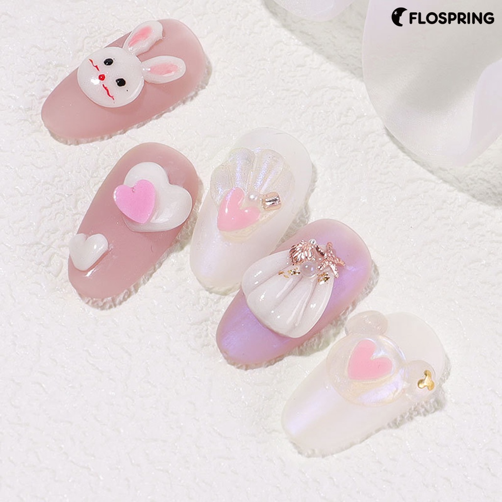 flospring-เจลยิปซั่ม-pvc-ทําความสะอาดง่าย-แห้งเร็ว-สีสันสดใส-สําหรับตกแต่งเล็บ