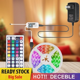 [Deceble.th] ริบบิ้นไฟ WiFi SMD5050 RGB เปลี่ยนสีได้ สําหรับตกแต่งบ้าน ห้อง