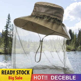 [Deceble.th] หมวกป้องกันยุง กันแดด สําหรับเดินป่า ตั้งแคมป์ ตกปลา