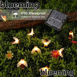 Blueming2 สายไฟหิ่งห้อย Led พลังงานแสงอาทิตย์ รูปผึ้ง และแมลง สําหรับตกแต่งสวน