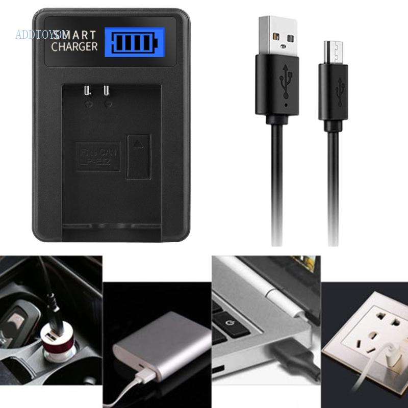 3c-ที่ชาร์จแบตเตอรี่-usb-lp-e12-lpe12-lp-e12-พร้อมหน้าจอ-lcd-แบบเปลี่ยน-สําหรับ-m-m2-m10-m100-100d