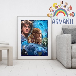 [armani1.th] ชุดงานจิตรกรรมเม็ดบีด ทรงเพชรกลม รูปแฮร์รี่พอตเตอร์ 5D DIY สําหรับตกแต่งบ้าน