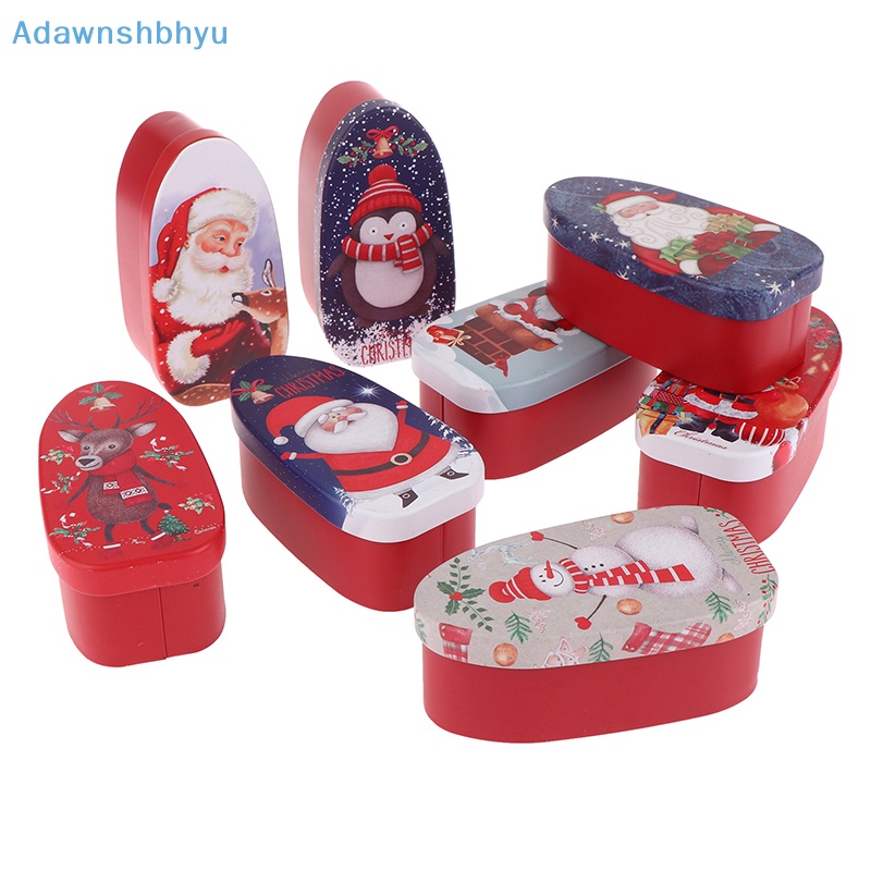adhyu-กล่องเก็บขนมคุกกี้-ลูกอม-รูปซานต้าครอส-สโนว์แมน-ของขวัญคริสต์มาส-สําหรับเด็ก-1-ชิ้น