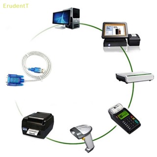 [ErudentT] อะแดปเตอร์แปลงสายเคเบิ้ล USB เป็น RS232 Serial Port DB9 9 Pin ตัวผู้ COM PDA [ใหม่]