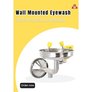 อ่างล้างตาฉุกเฉิน แบบติดผนัง Wall Mounted Eyewash