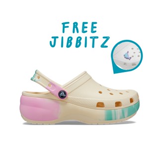 [พร้อมส่ง] Crocs Classic Platform Ombre Clog/Vanilla/Multi 208278-1FR