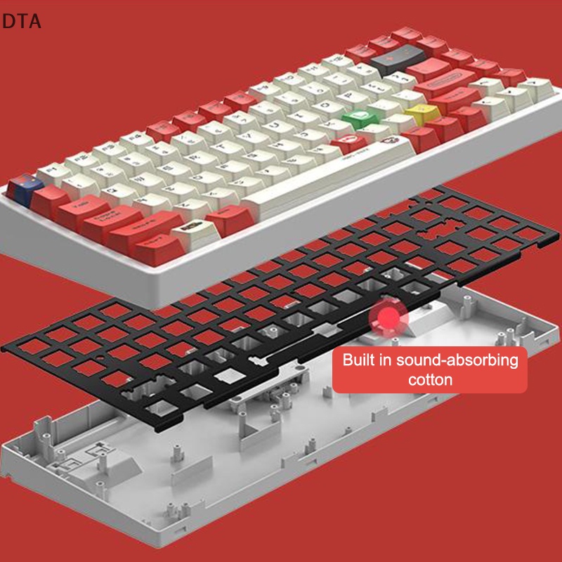 Dta คีย์บอร์ดเล่นเกมไร้สาย 84 คีย์ สามโหมด แบบพกพา | Shopee Thailand