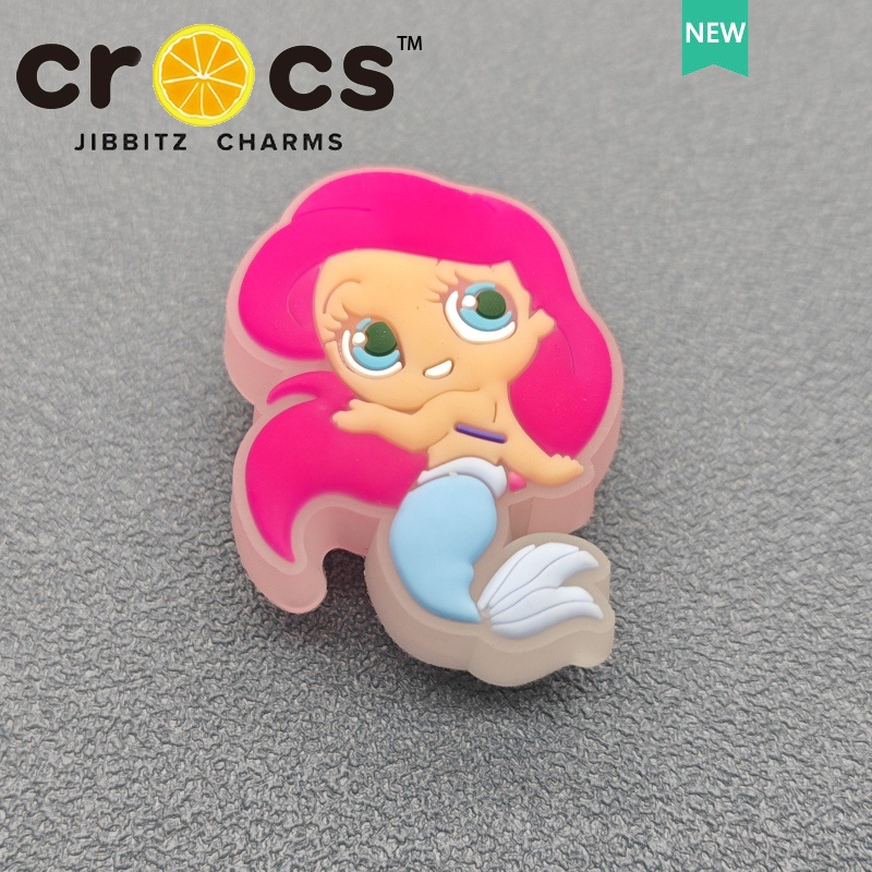 LED jibbitz crocs แท้ เข็มกลัดไฟกระพริบ LED รูปปลาวาฬ นางเงือก ปลาวาฬ ...