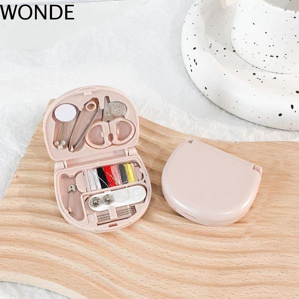 Wonde กล่องเย็บผ้าทนทานน่ารักปุ่มกรรไกร Pin เครื่องมืองานฝีมือในครัว ...