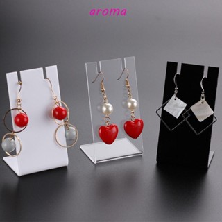 Aroma ชั้นวางเครื่องประดับ ต่างหู สร้อยข้อมือ อะคริลิค หรูหรา สไตล์เกาหลี สําหรับเด็กผู้หญิง