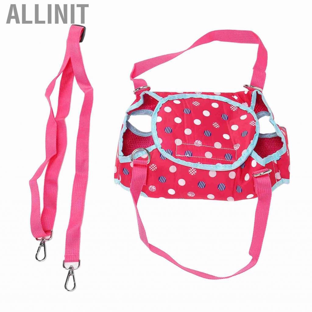 allinit-dog-support-harness-single-shoulder-portable-breathable-pet-lift-for-outdoor-rose-color