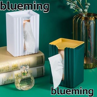 Blueming2 กล่องใส่กระดาษทิชชู่ PS กันน้ํา ไม่ต้องเจาะรู สร้างสรรค์ สําหรับห้องครัว