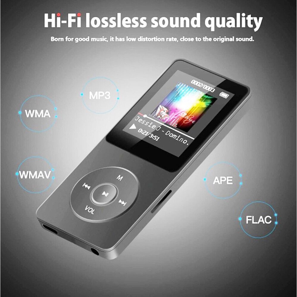 เครื่องเล่นเพลง-mp3-mp4-บลูทูธ-hifi-mp4-วิทยุ-fm-รองรับการ์ดขยาย-128gb-tf-สําหรับนักเรียน