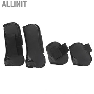 Allinit 4Pcs Horse Tendon Boots Adjustable Front &amp; Hind Legs Training