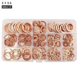 ⭐NEW ⭐Copper Washers 12 Sizes Assortment Approx. 130x68x22mm Car Copper Washers