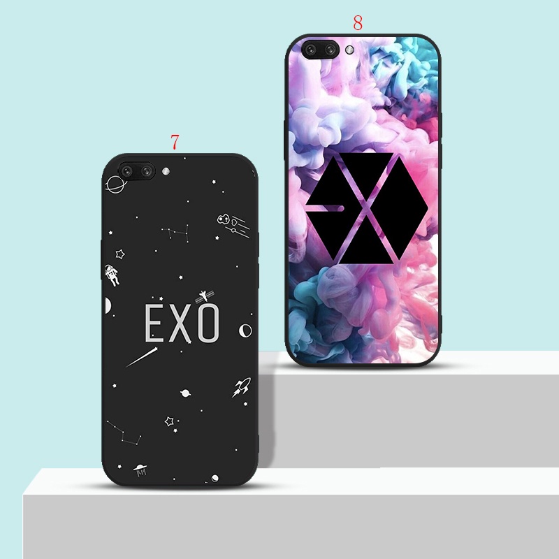 เคสโทรศัพท์มือถือนิ่ม-พิมพ์ลายโลโก้-exo-สีดํา-สําหรับ-redmi-9-6a-7a-8a-9a-9c-h16
