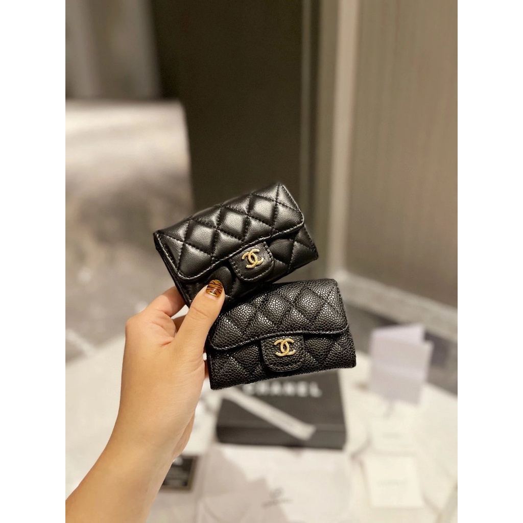 [1 1 Exclusive Quality] C Home Classic Chanel Style cf Card Holder
