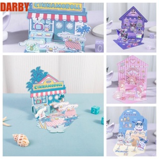 Darby สติกเกอร์กระดาษ ลายอนิเมะ Melody kuromi 3D สไตล์เกาหลี สําหรับตกแต่ง DIY