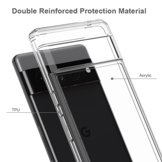 เคสโทรศัพท์มือถืออะคริลิค TPU ใส ป้องกันรอย ลาย ELVEV สําหรับ Google Pixel 7 7 Pro 7A