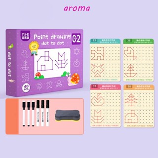 Aroma สมุดฝึกควบคุมปากกา พร้อมปากกาวาดภาพ ใช้ซ้ําได้ ของเล่นเสริมการเรียนรู้ สําหรับเด็กวัยหัดเดิน