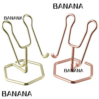 Banana1 ที่วางนามบัตร โลหะ สีทอง สีโรสโกลด์ สําหรับตั้งโทรศัพท์มือถือ