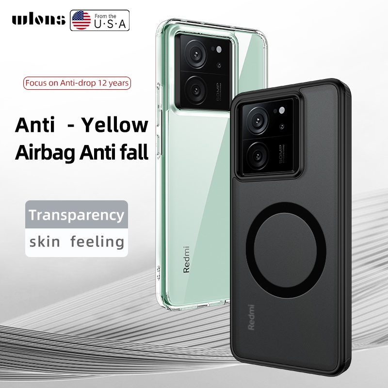 สําหรับ-xiaomi-redmi-k60-ultra-เคส-elvev-ถุงลมนิรภัย-กันกระแทก-ป้องกันลายนิ้วมือ-ฮาร์ดพีซี-คริสตัล-ใส-เคลือบด้าน-เคสโทรศัพท์