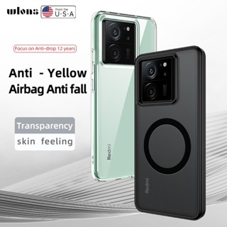 สําหรับ Xiaomi Redmi K60 Ultra เคส ELVEV ถุงลมนิรภัย กันกระแทก ป้องกันลายนิ้วมือ ฮาร์ดพีซี คริสตัล ใส เคลือบด้าน เคสโทรศัพท์