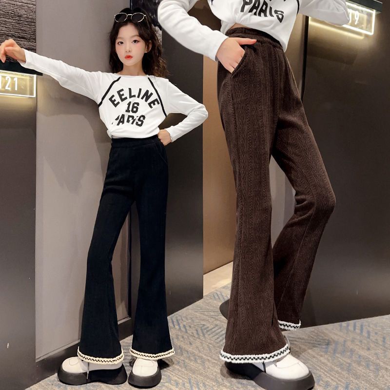 girls-trousers-autumn-and-winter-new-bell-bottoms-fashionable-corduroy-casual-trousers-velvet-thickened-foreign-childrens-trousers