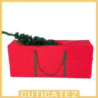 [Cuticate2] กระเป๋าเก็บต้นคริสต์มาส มีซิป พร้อมที่จับ ขนาดใหญ่ สําหรับปาร์ตี้ งานแต่งงาน วันหยุด