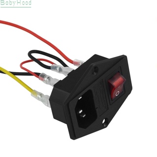 【Big Discounts】Power Switch Red Rocker Rocker Switch 10A 250V 3 In 1 Fuse Modular Plug#BBHOOD