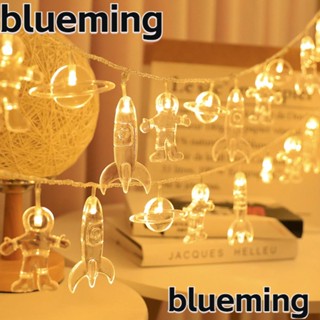 Blueming2 สายไฟหิ่งห้อย LED รูปนักบินอวกาศ PVC กันน้ํา ประหยัดพลังงาน ใช้แบตเตอรี่ คุณภาพสูง สําหรับกลางแจ้ง