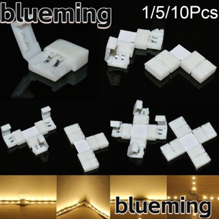 Blueming2 ขั้วต่อสายไฟ LED แบบคลิปหนีบ 8 มม. 10 มม. สําหรับ 3528 5050 1 5 10 ชิ้น