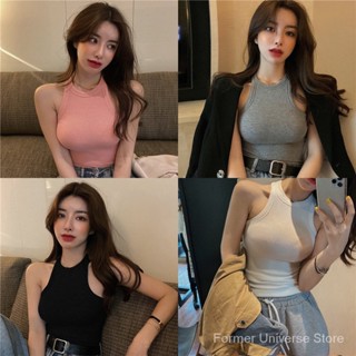 เสื้อกล้ามแขนกุด แบบเข้ารูป สไตล์เกาหลี แฟชั่นฤดูใบไม้ผลิ และฤดูร้อน สําหรับผู้หญิง SH1357