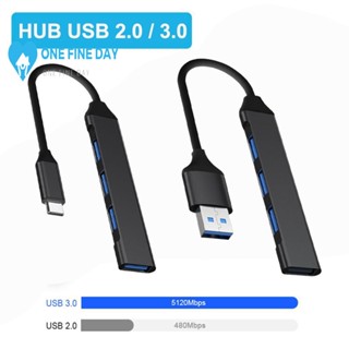 ฮับ USB 3.0 Type C 4 พอร์ต ความเร็วสูง 5Gbps อุปกรณ์เสริม สําหรับคอมพิวเตอร์ PC Z3R6