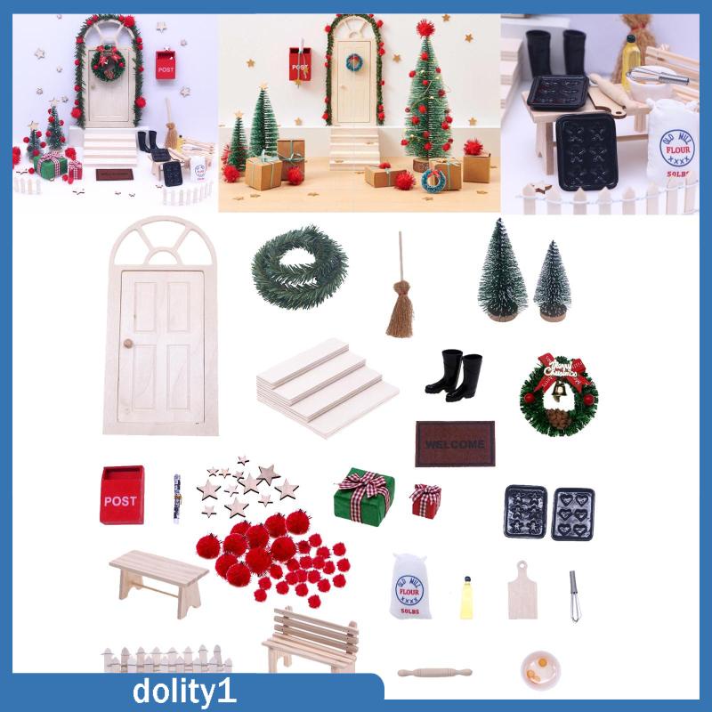 dolity1-โมเดลกล่องของขวัญคริสต์มาส-สําหรับตกแต่งบ้านตุ๊กตา-27-ชิ้น